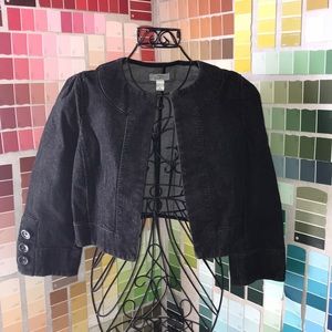Ann Taylor LOFT black Jean mid-cut jacket